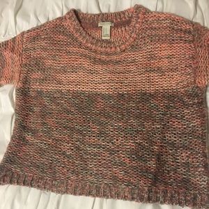 Pink and grey F21 sweater